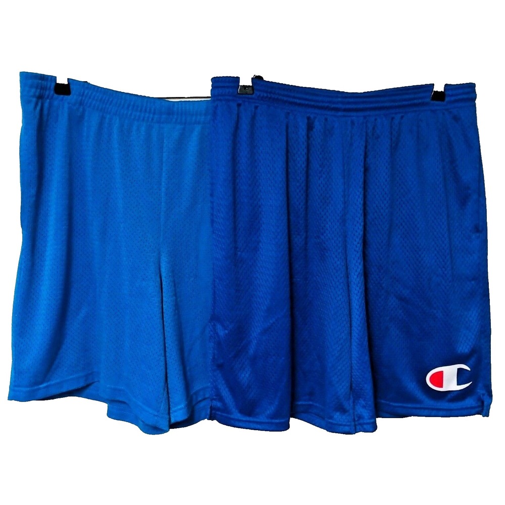 Y2K Baggy Mesh Gym Shorts Lot of 2 Sz L Skater Loose Champion Starter Basketball